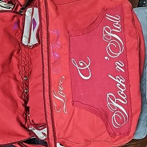 Victoria's Secret Love Pink Rock n Roll Tote Bag